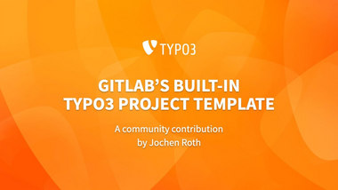 Using the Gitlab Project Template for TYPO3